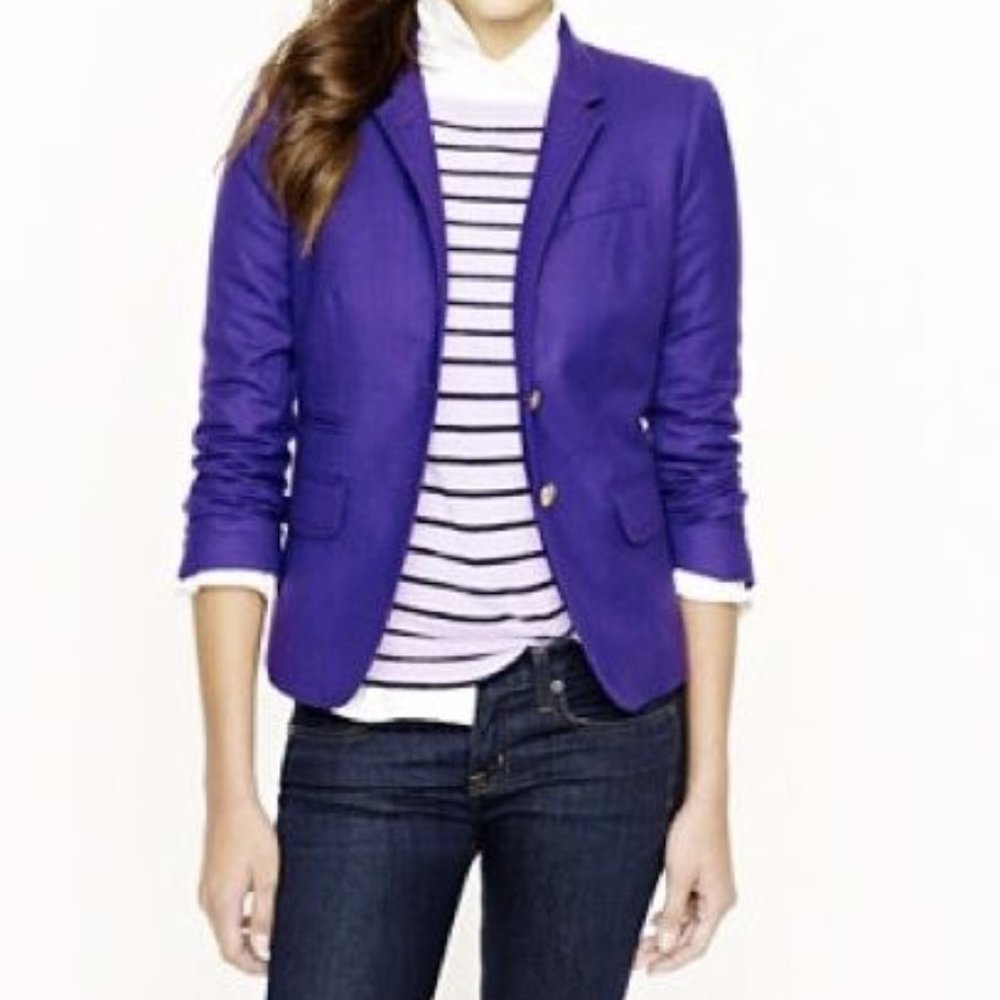 NWOT JCrew Schoolboy Blazer in Purple
